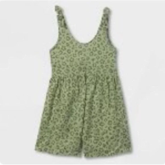 NWOT Cat & Jack Girls Shortalls Woven Romper, Size Small - Picture 3 of 6